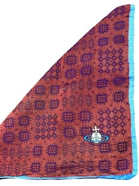 Vivienne Westwood Orb logo pocket square